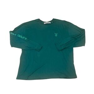 Playboy green long sleeve